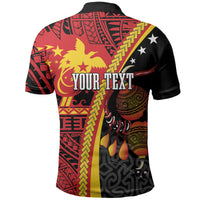 Papua New Guinea Independence Personalised Polo Shirt PNG Bagi and Lime Pot LT7 - Polynesian Pride