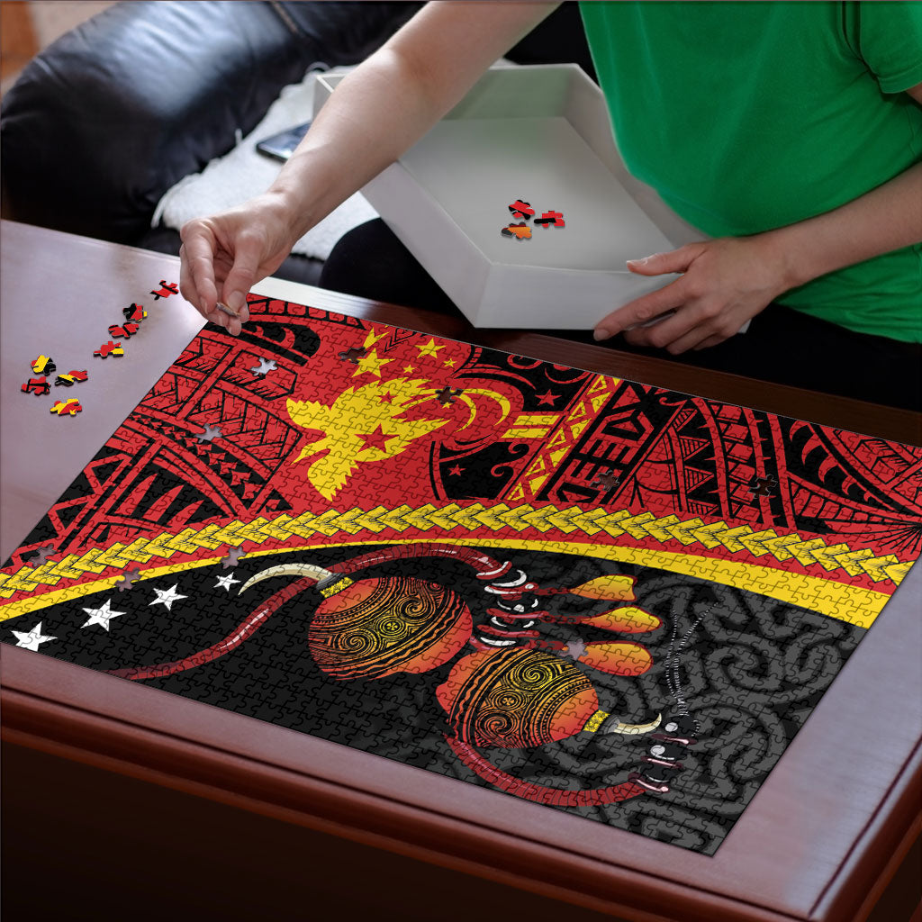 Papua New Guinea Independence Puzzle PNG Bagi and Lime Pot LT7 - Polynesian Pride