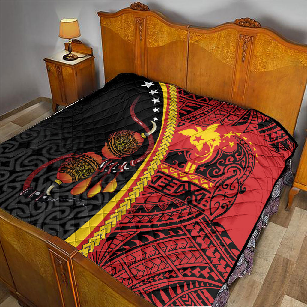 Papua New Guinea Independence Quilt PNG Bagi and Lime Pot LT7 - Polynesian Pride