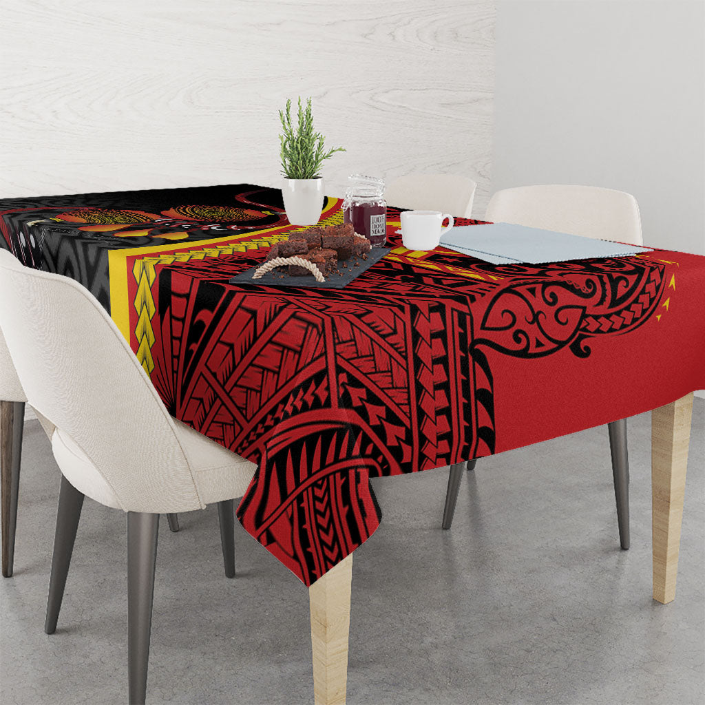 Papua New Guinea Independence Tablecloth PNG Bagi and Lime Pot LT7 - Polynesian Pride