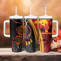 Papua New Guinea Independence Tumbler With Handle PNG Bagi and Lime Pot LT7 - Polynesian Pride