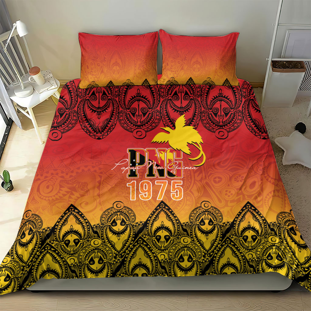 Papua New Guinea 1975 To The Future Bedding Set Sepik Masks LT7 - Polynesian Pride