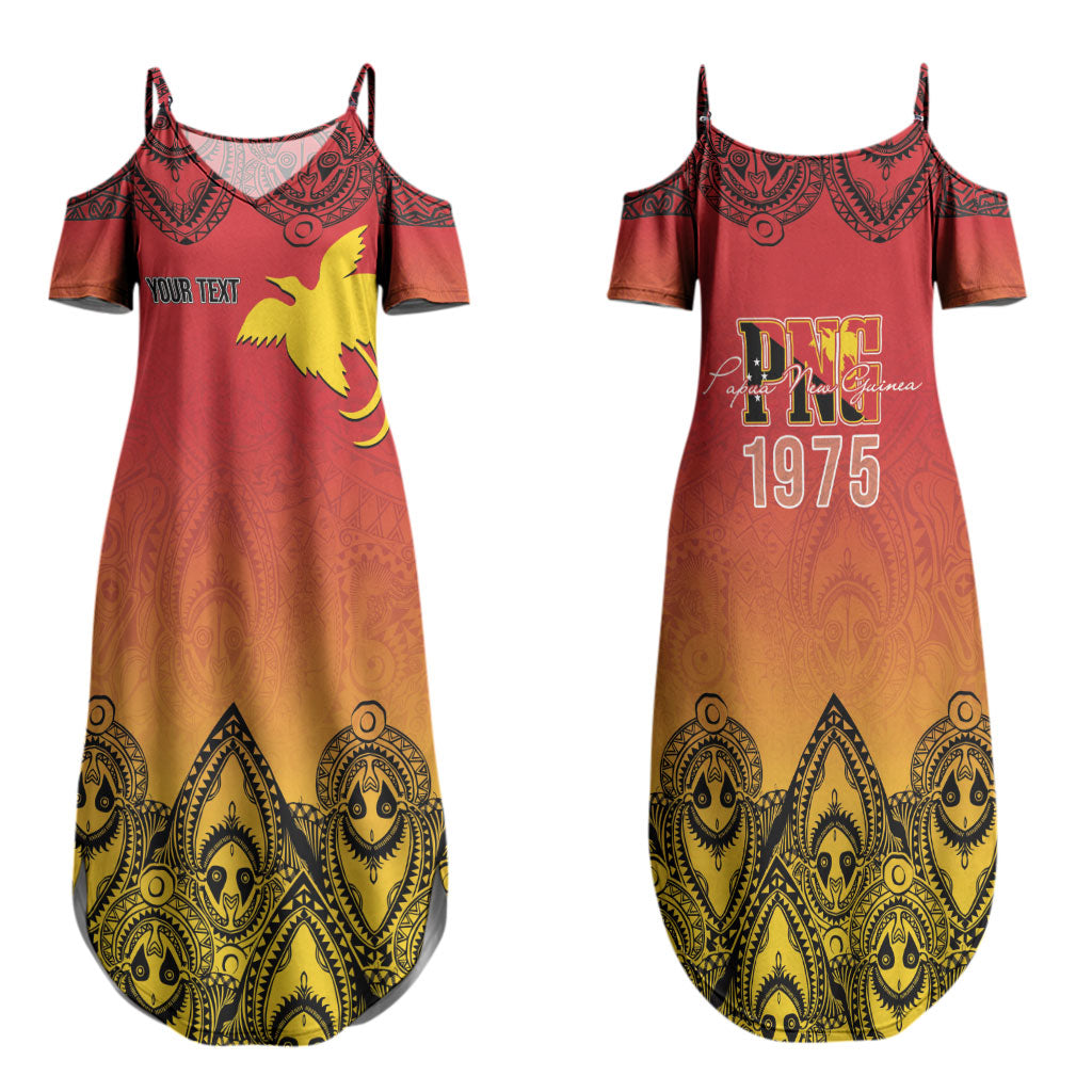 Papua New Guinea 1975 To The Future Personalised Couples Matching Summer Maxi Dress and Hawaiian Shirt Sepik Masks LT7 - Polynesian Pride