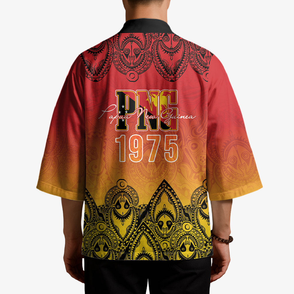 Papua New Guinea 1975 To The Future Personalised Kimono Sepik Masks LT7 - Polynesian Pride