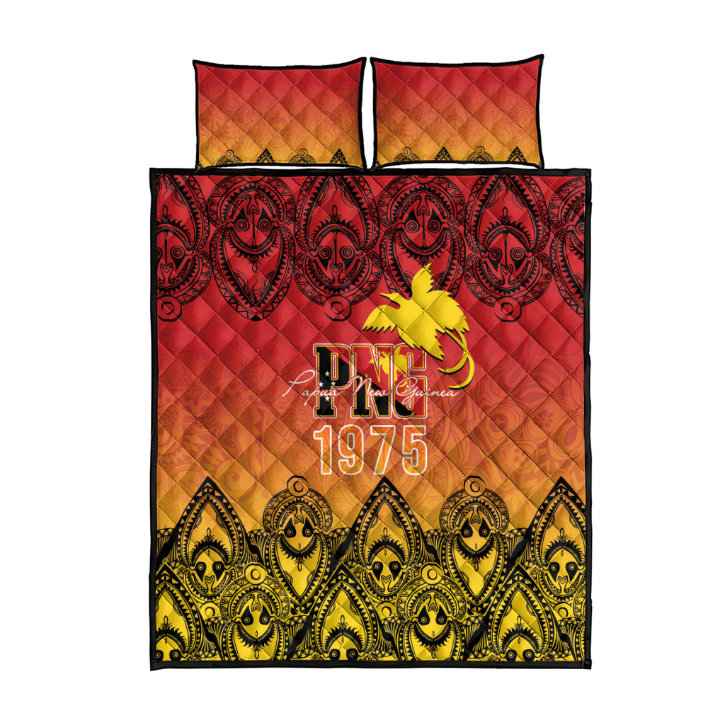 Papua New Guinea 1975 To The Future Quilt Bed Set Sepik Masks LT7 - Polynesian Pride