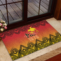 Papua New Guinea 1975 To The Future Rubber Doormat Sepik Masks LT7 - Polynesian Pride