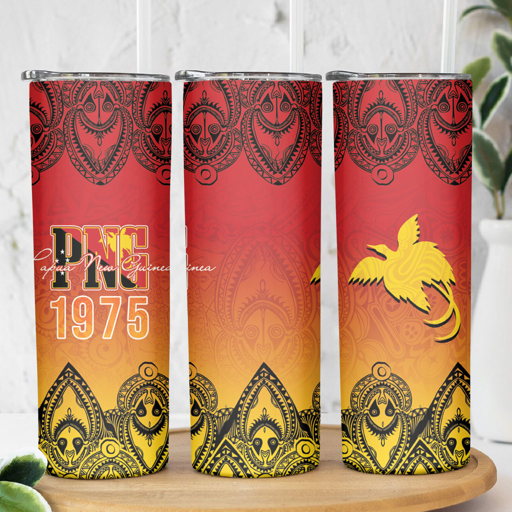 Papua New Guinea 1975 To The Future Skinny Tumbler Sepik Masks LT7 - Polynesian Pride