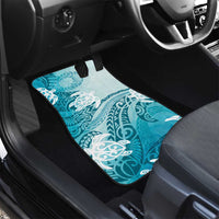 Polynesia Turtle Car Mats Watercolor Abstract Style