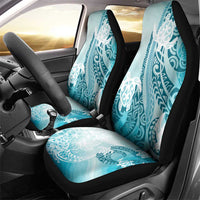 Polynesia Turtle Car Seat Cover Watercolor Abstract Style