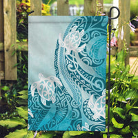 Polynesia Turtle Garden Flag Watercolor Abstract Style