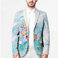 Sea Blue Polynesian Jellyfish Blazer Watercolor Glows LT7 - Polynesian Pride