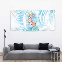 Sea Blue Polynesian Jellyfish Tapestry Watercolor Glows LT7 - Polynesian Pride