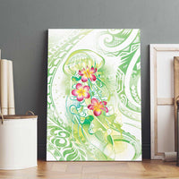 Summer Green Polynesian Jellyfish Canvas Wall Art Watercolor Glows LT7 - Polynesian Pride