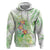 Summer Green Polynesian Jellyfish Hoodie Watercolor Glows - Polynesian Pride
