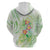 Summer Green Polynesian Jellyfish Hoodie Watercolor Glows - Polynesian Pride