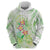 Summer Green Polynesian Jellyfish Hoodie Watercolor Glows - Polynesian Pride