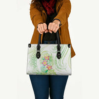 Summer Green Polynesian Jellyfish Leather Bag Watercolor Glows - Polynesian Pride