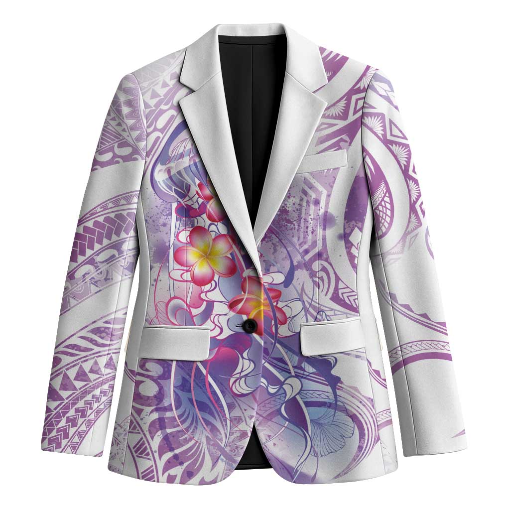 Lavender Polynesian Jellyfish Blazer Watercolor Glows LT7 Unisex Lavender - Polynesian Pride