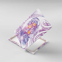 Lavender Polynesian Jellyfish Canvas Wall Art Watercolor Glows - Polynesian Pride