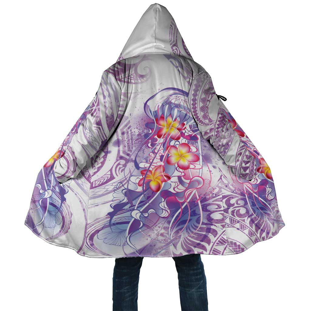 Lavender Polynesian Jellyfish Cloak Watercolor Glows - Polynesian Pride
