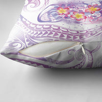 Lavender Polynesian Jellyfish Pillow Cover Watercolor Glows LT7 - Polynesian Pride
