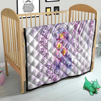 Lavender Polynesian Jellyfish Quilt Watercolor Glows LT7 - Polynesian Pride