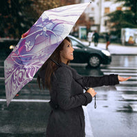 Lavender Polynesian Jellyfish Umbrella Watercolor Glows - Polynesian Pride
