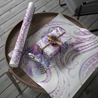 Lavender Polynesian Jellyfish Wrapping Paper Watercolor Glows LT7 - Polynesian Pride