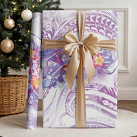 Lavender Polynesian Jellyfish Wrapping Paper Watercolor Glows LT7 - Polynesian Pride