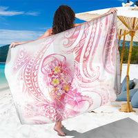 Rose Pink Polynesian Jellyfish Sarong Watercolor Glows LT7 One Size 44 x 66 inches Rose Pink - Polynesian Pride