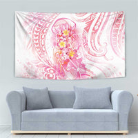 Rose Pink Polynesian Jellyfish Tapestry Watercolor Glows LT7 - Polynesian Pride