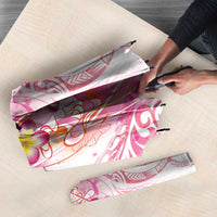 Rose Pink Polynesian Jellyfish Umbrella Watercolor Glows - Polynesian Pride