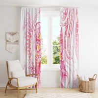 Rose Pink Polynesian Jellyfish Window Curtain Watercolor Glows LT7 - Polynesian Pride