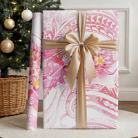 Rose Pink Polynesian Jellyfish Wrapping Paper Watercolor Glows