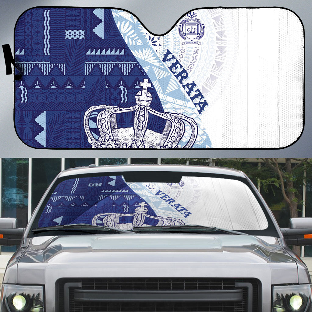 Queen Victoria School Fiji Vulinitu Verata House Auto Sun Shade Masi Tapa