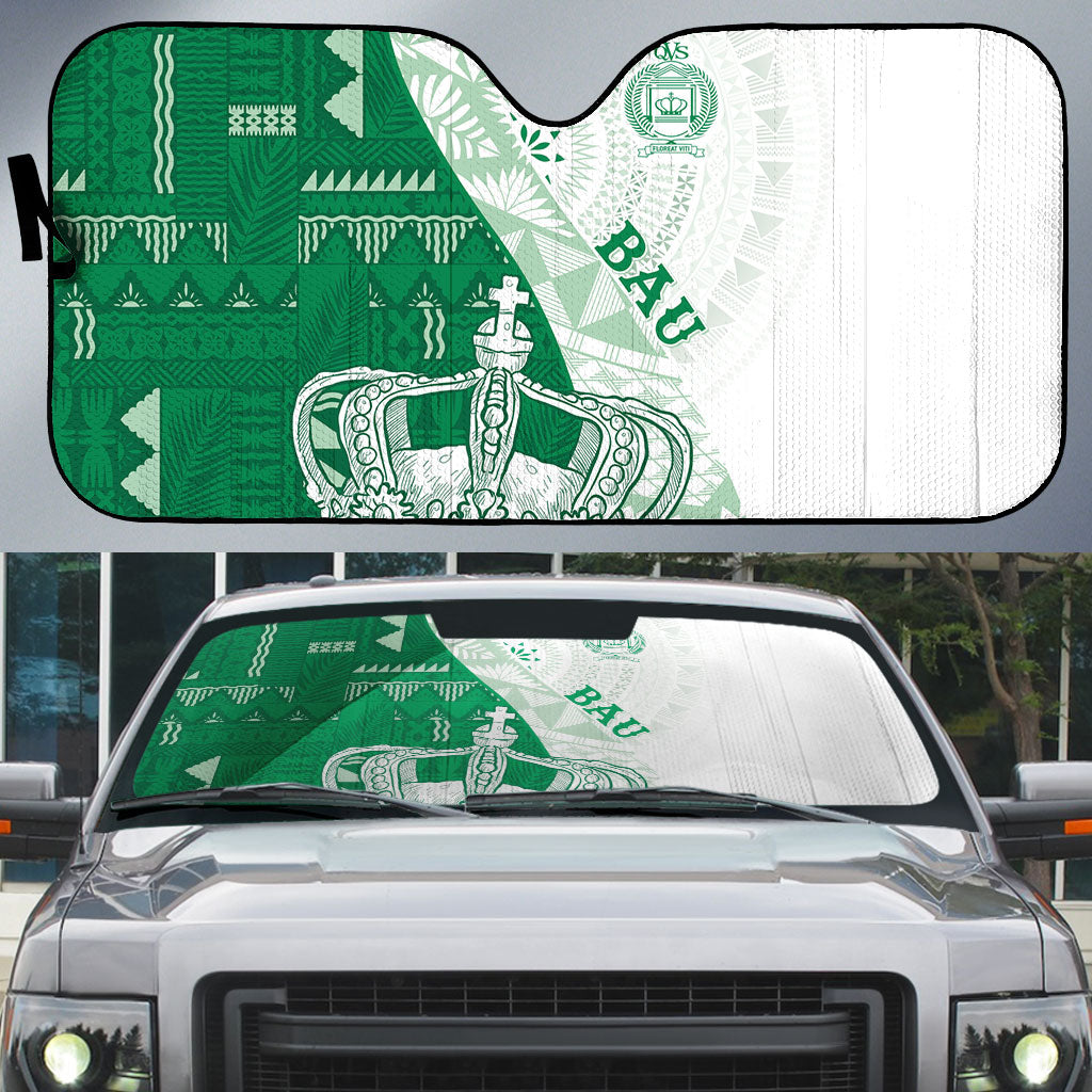 Queen Victoria School Fiji Vulinitu Bau House Auto Sun Shade Masi Tapa