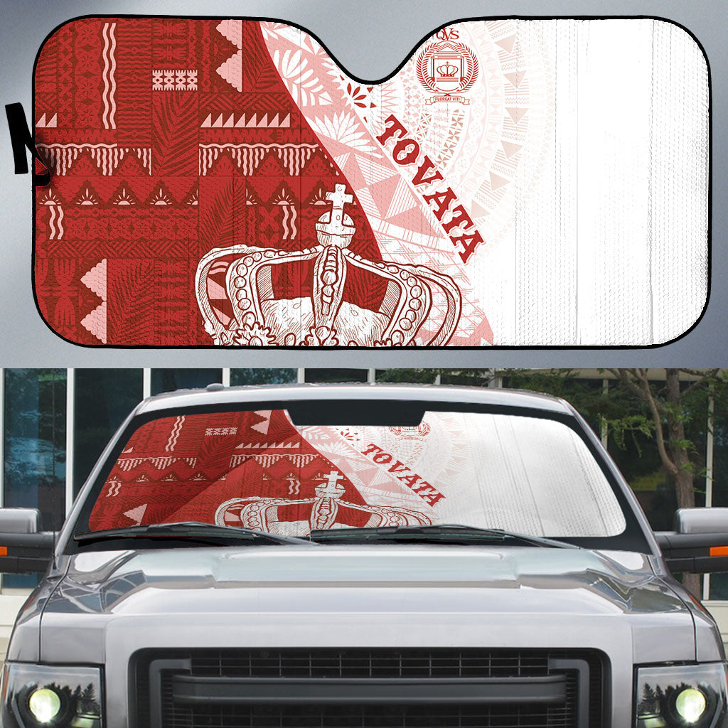 Queen Victoria School Fiji Vulinitu Tovata House Auto Sun Shade Masi Tapa