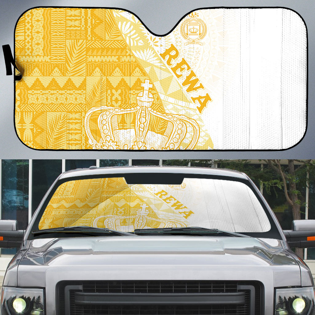 Queen Victoria School Fiji Vulinitu Rewa House Auto Sun Shade Masi Tapa