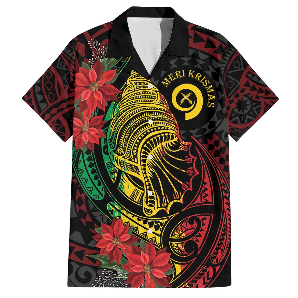 Vanuatu Meri Krismas Family Matching Summer Maxi Dress and Hawaiian Shirt Conch Shell Tribal Art