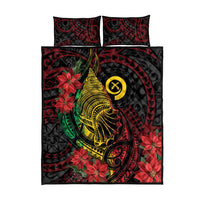 Vanuatu Meri Krismas Quilt Bed Set Conch Shell Tribal Art