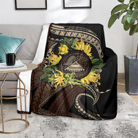 Samoa Moso'oi Flowers Tatau Blanket Festive Tapa Brown LT7 - Polynesian Pride