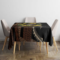 Samoa Moso'oi Flowers Tatau Tablecloth Festive Tapa Brown LT7 - Polynesian Pride