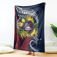 Samoa Moso'oi Flowers Tatau Blanket Festive National Color LT7 - Polynesian Pride