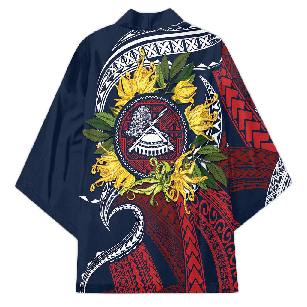 Samoa Moso'oi Flowers Tatau Kimono Festive National Color LT7 - Polynesian Pride