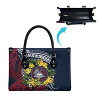 Samoa Moso'oi Flowers Tatau Leather Bag Festive National Color LT7 - Polynesian Pride