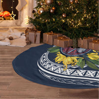 Samoa Moso'oi Flowers Tatau Tree Skirt Festive National Color LT7 - Polynesian Pride