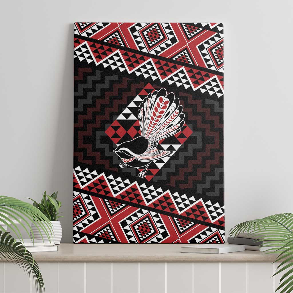 Taniko Aotearoa Canvas Wall Art Poutama Mix Piwakawaka