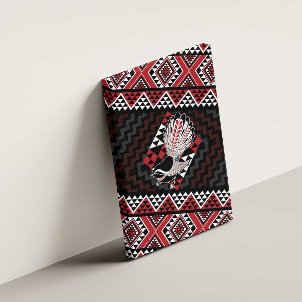 Taniko Aotearoa Canvas Wall Art Poutama Mix Piwakawaka