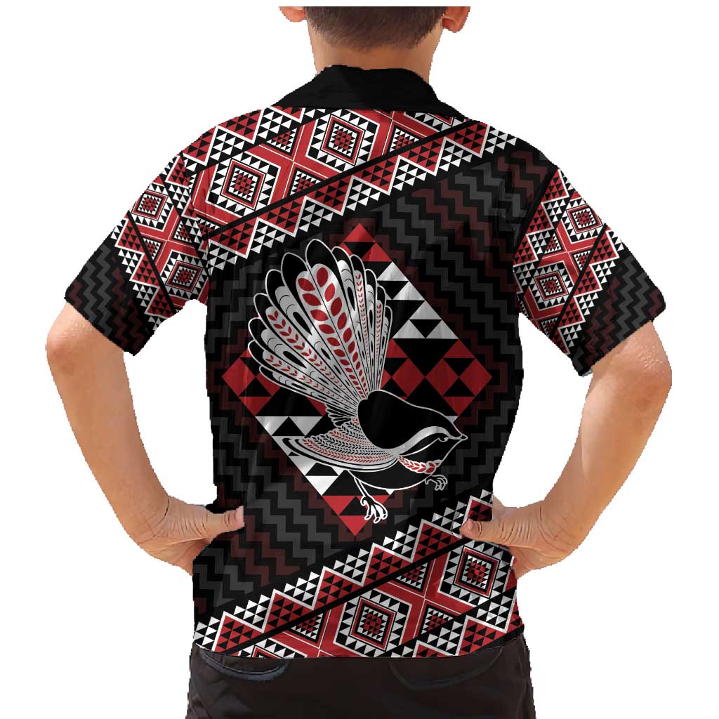 Taniko Aotearoa Family Matching Mermaid Dress and Hawaiian Shirt Poutama Mix Piwakawaka LT7 - Polynesian Pride