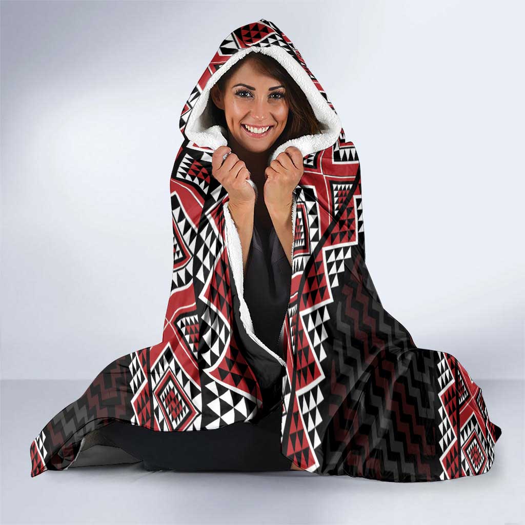 Taniko Aotearoa Hooded Blanket Poutama Mix Piwakawaka
